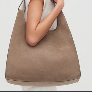 🎁BOGO🎁 Cuyana Double Loop Bag - Taupe Suede